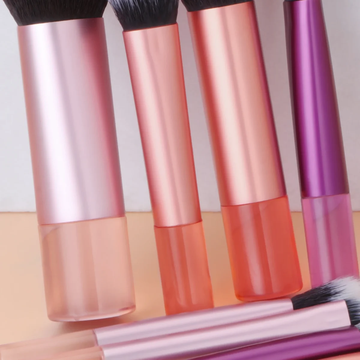 10 color Mini makeup brush Travel portable Makeup Tool Makeup Puff - Palm Brush Professional Makeup tool set Christmas gift - Image 40
