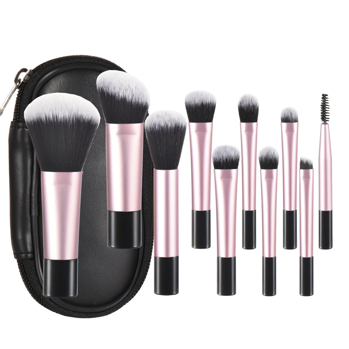 10 color Mini makeup brush Travel portable Makeup Tool Makeup Puff - Palm Brush Professional Makeup tool set Christmas gift - Image 25