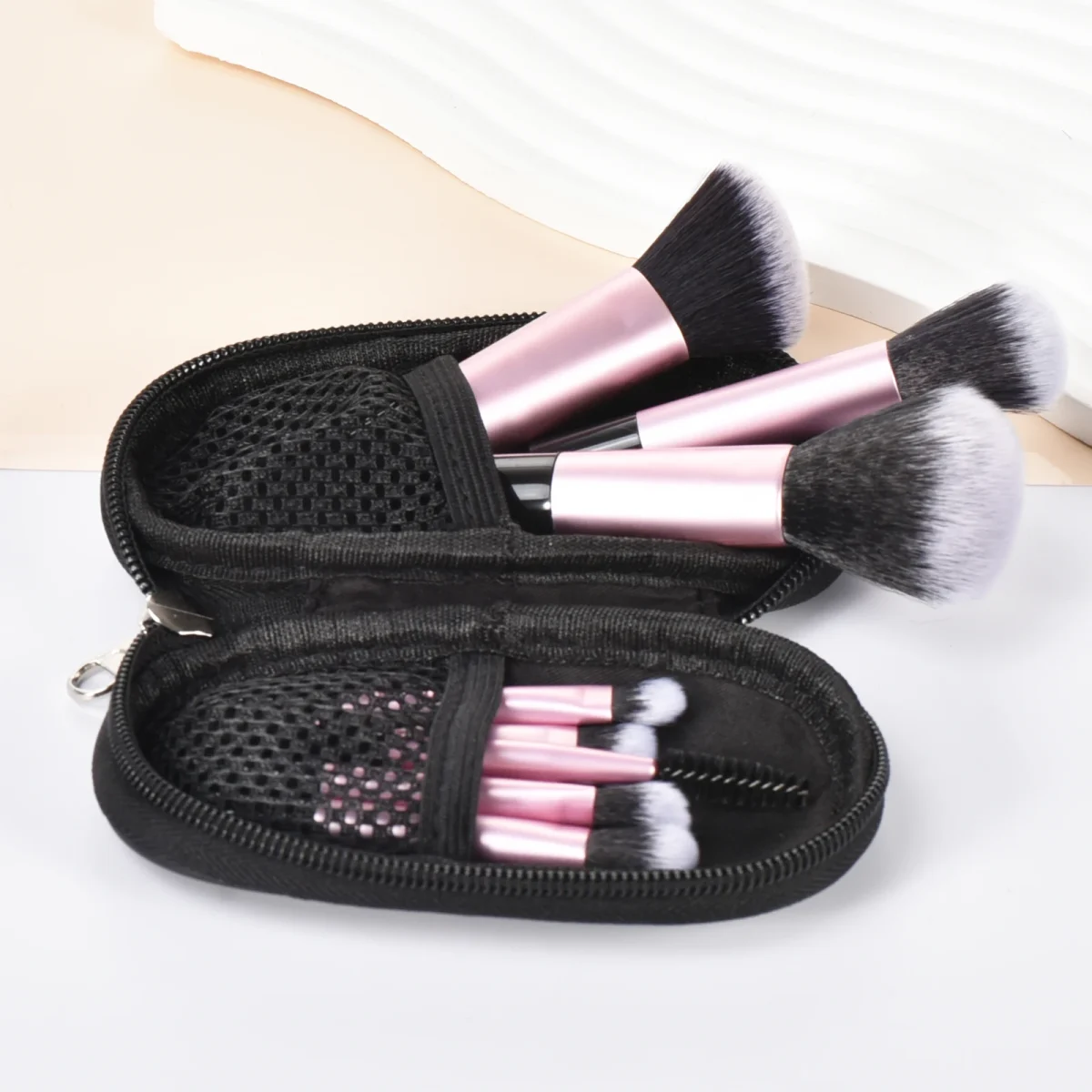 10 color Mini makeup brush Travel portable Makeup Tool Makeup Puff - Palm Brush Professional Makeup tool set Christmas gift - Image 53