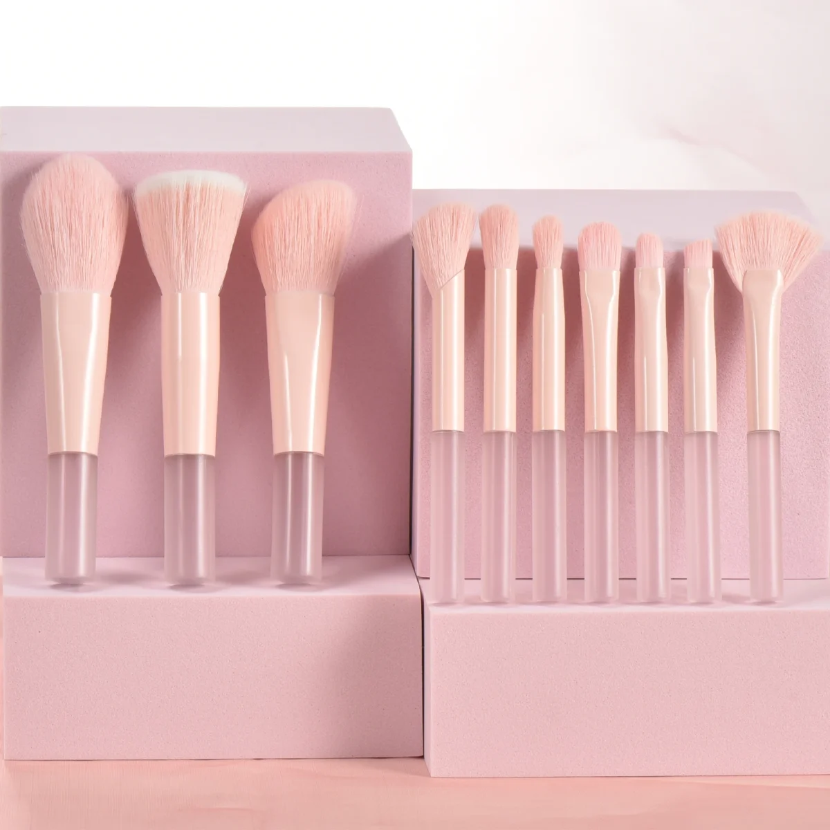 10 color Mini makeup brush Travel portable Makeup Tool Makeup Puff - Palm Brush Professional Makeup tool set Christmas gift - Image 61