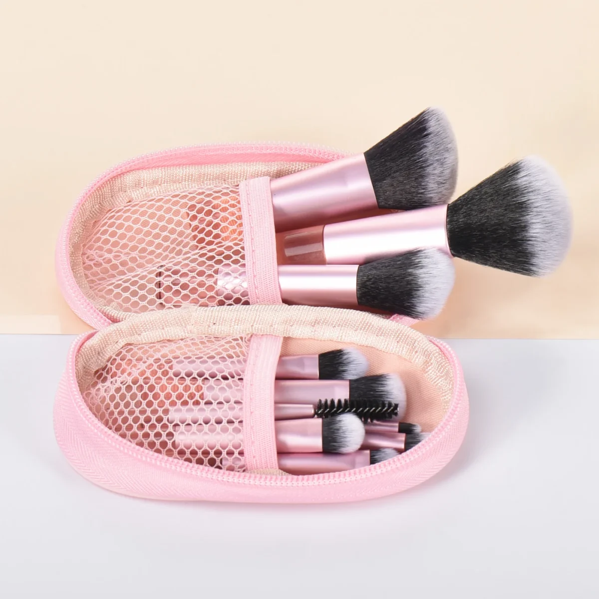 10 color Mini makeup brush Travel portable Makeup Tool Makeup Puff - Palm Brush Professional Makeup tool set Christmas gift - Image 49