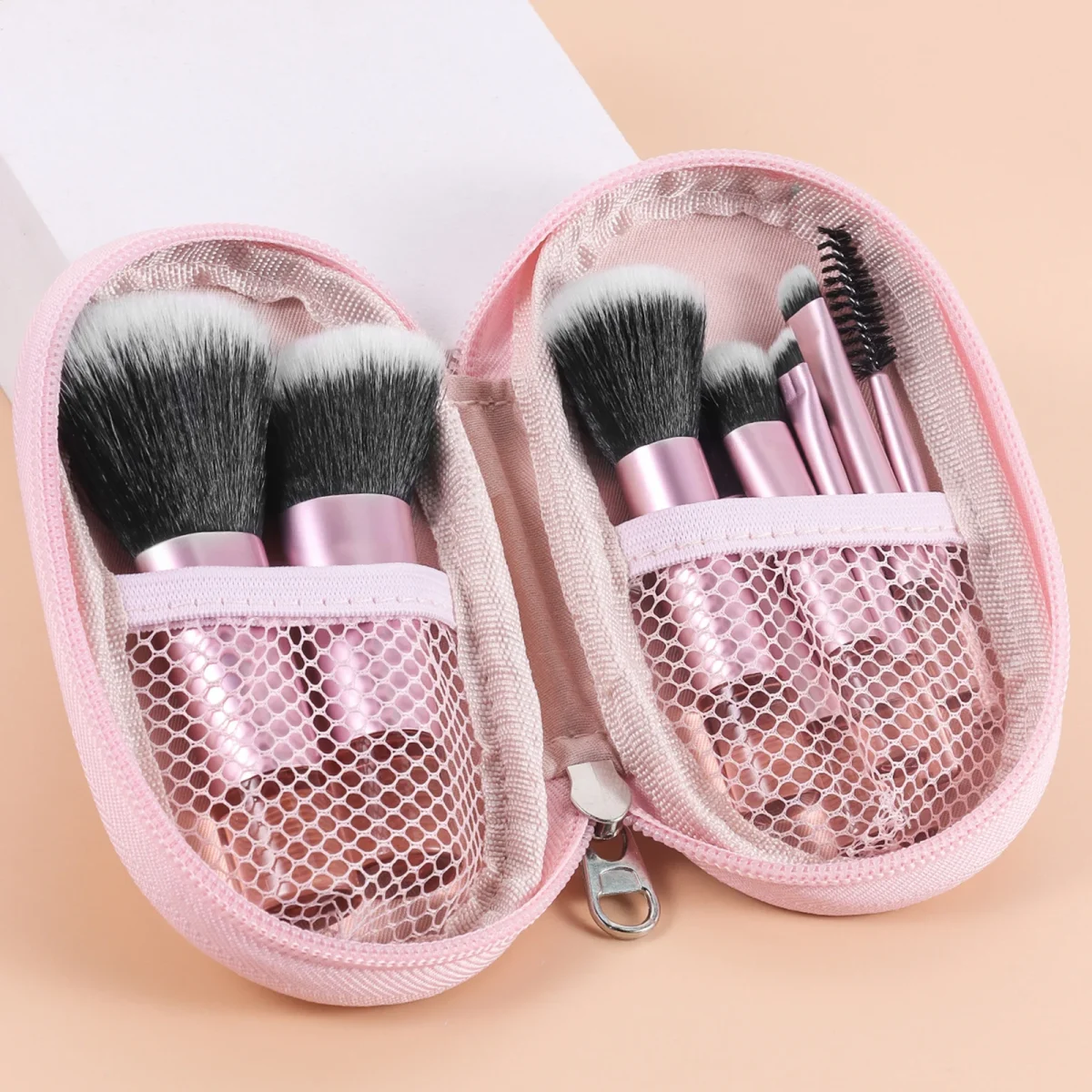 10 color Mini makeup brush Travel portable Makeup Tool Makeup Puff - Palm Brush Professional Makeup tool set Christmas gift - Image 48