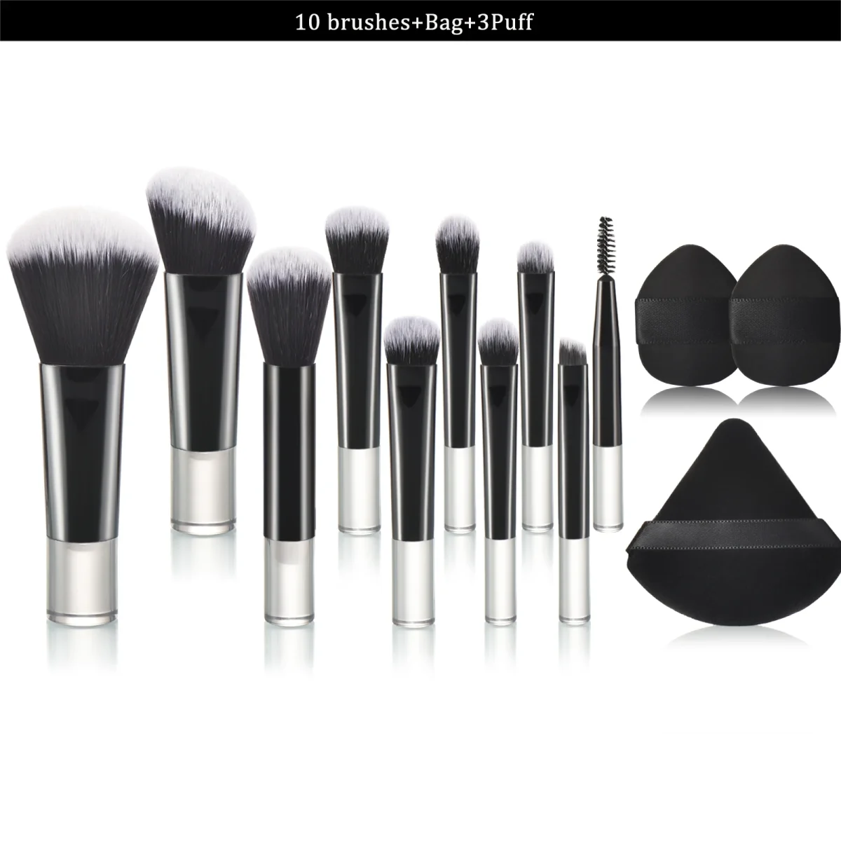 10 color Mini makeup brush Travel portable Makeup Tool Makeup Puff - Palm Brush Professional Makeup tool set Christmas gift - Image 30