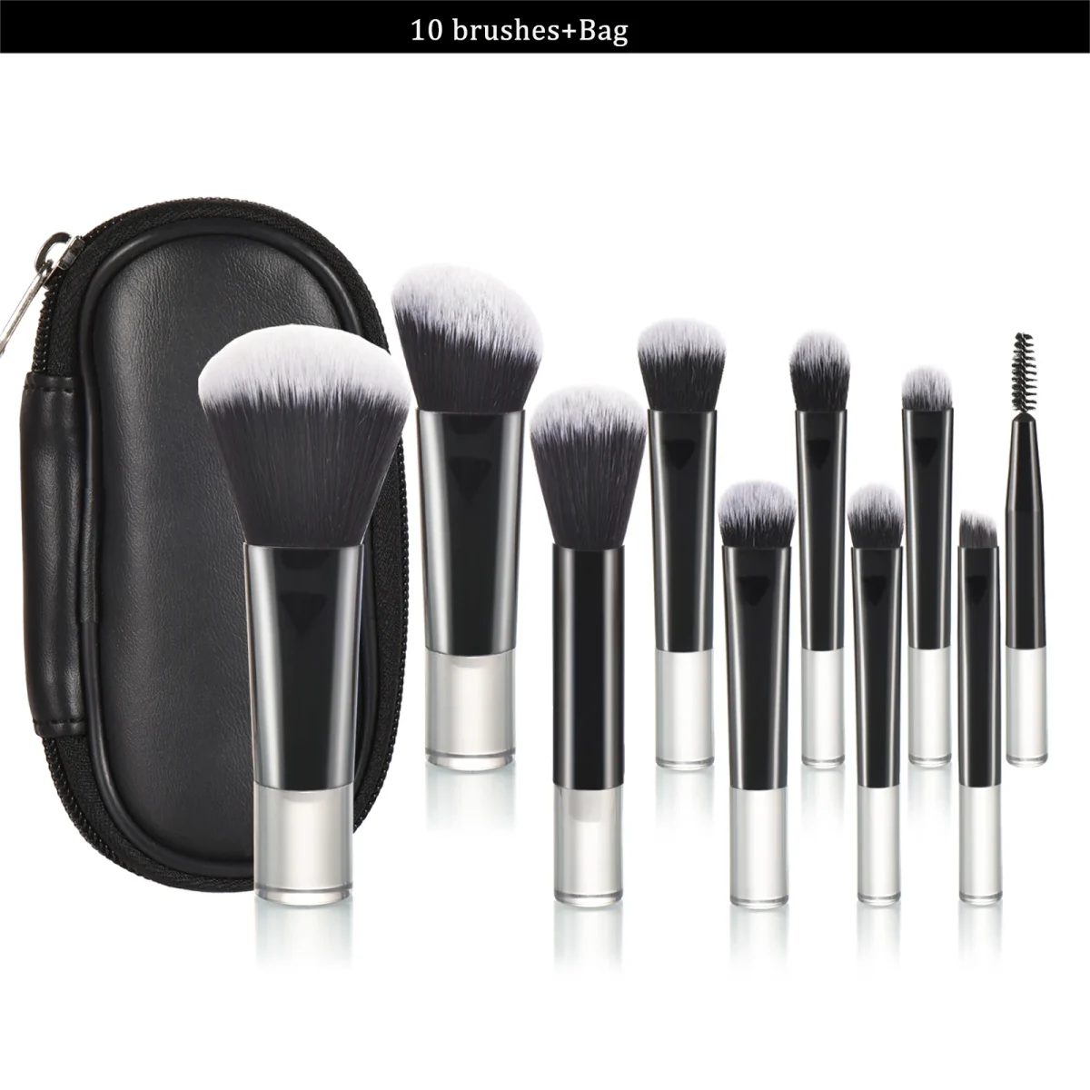 10 color Mini makeup brush Travel portable Makeup Tool Makeup Puff - Palm Brush Professional Makeup tool set Christmas gift - Image 29