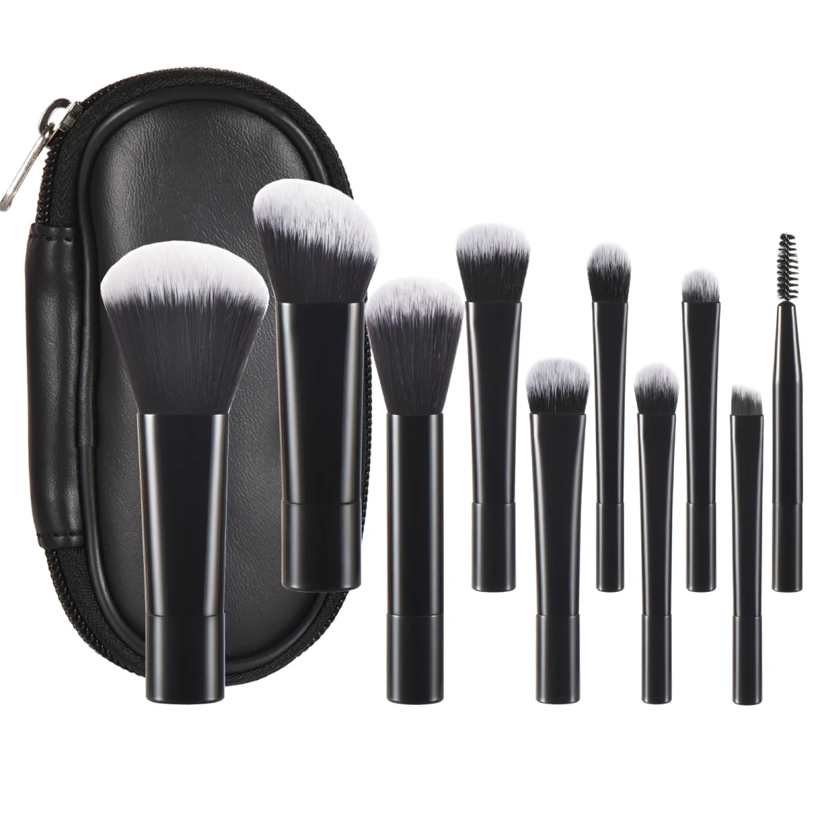 10 color Mini makeup brush Travel portable Makeup Tool Makeup Puff - Palm Brush Professional Makeup tool set Christmas gift - Image 12