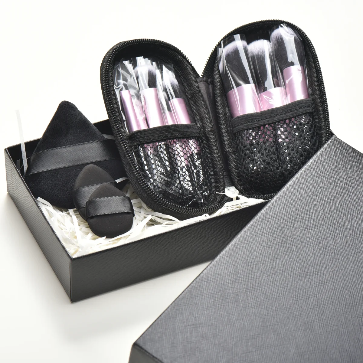 10 color Mini makeup brush Travel portable Makeup Tool Makeup Puff - Palm Brush Professional Makeup tool set Christmas gift - Image 51