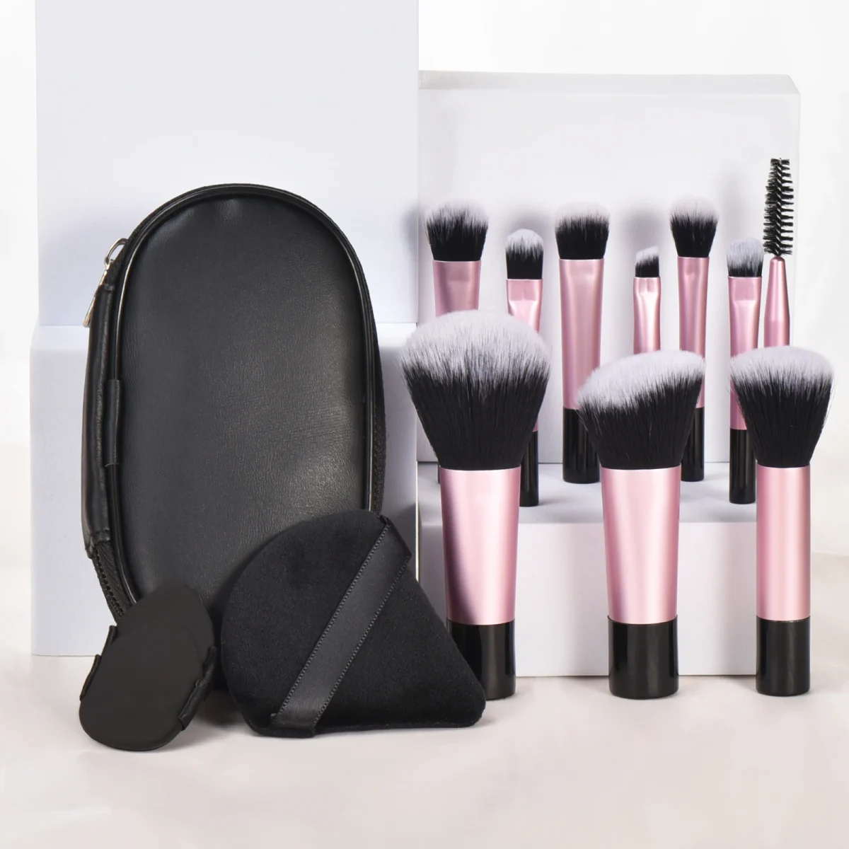 10 color Mini makeup brush Travel portable Makeup Tool Makeup Puff - Palm Brush Professional Makeup tool set Christmas gift - Image 52
