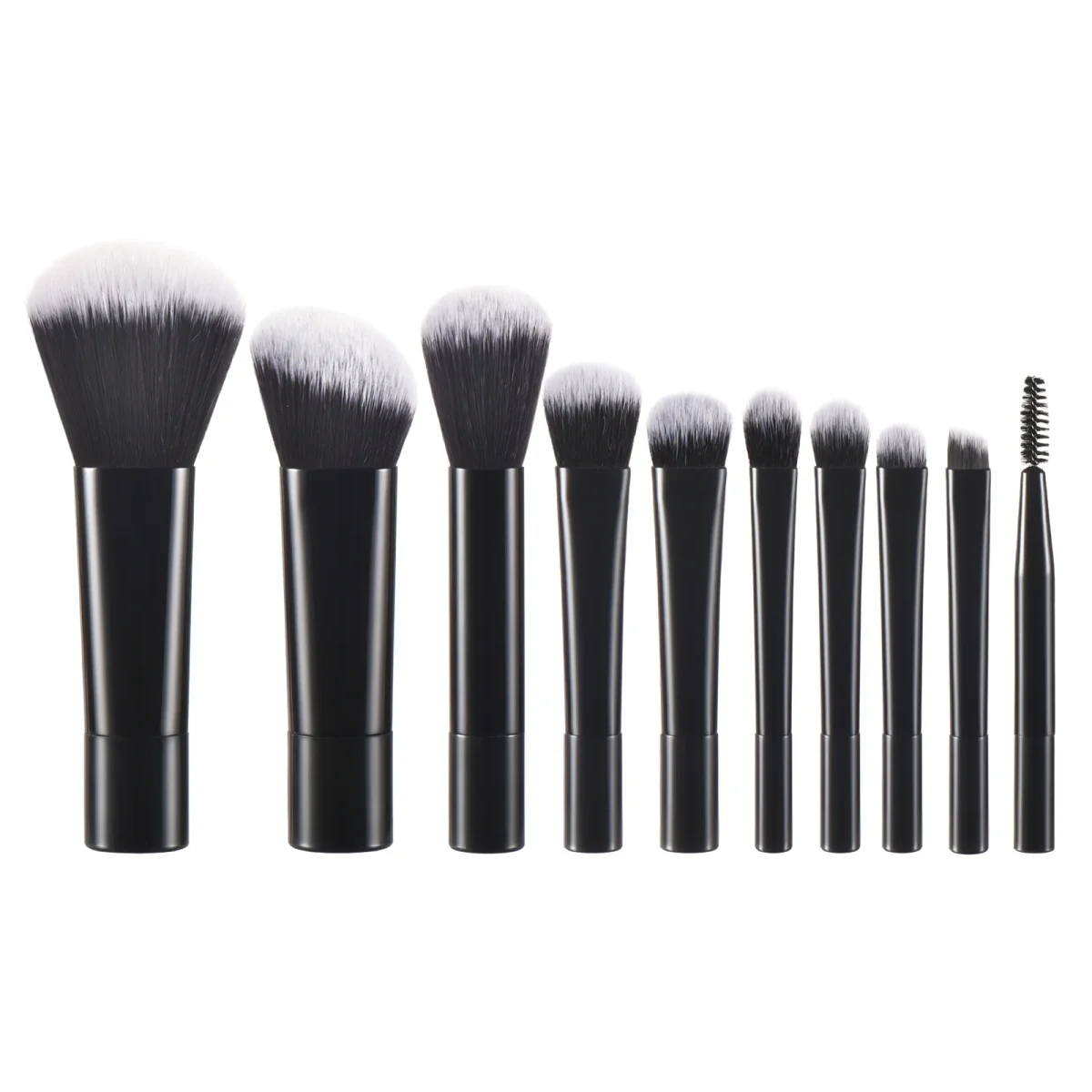 10 color Mini makeup brush Travel portable Makeup Tool Makeup Puff - Palm Brush Professional Makeup tool set Christmas gift - Image 11